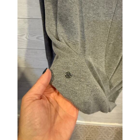 Lululemon Bring It Backbend Sweater Heathered Medium Grey size Large - Picture 6 of 9
